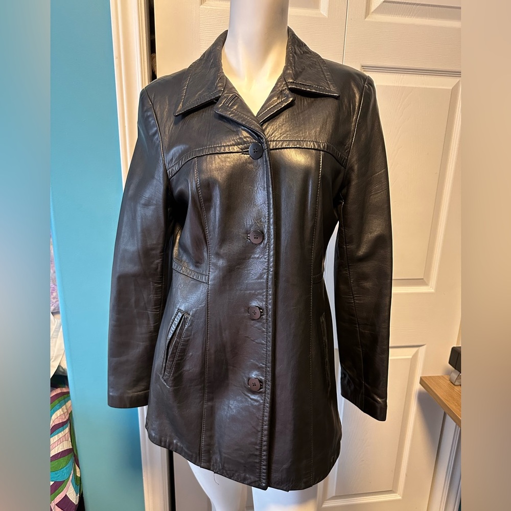 Vintage Y2K Danier Leather blazer jacket